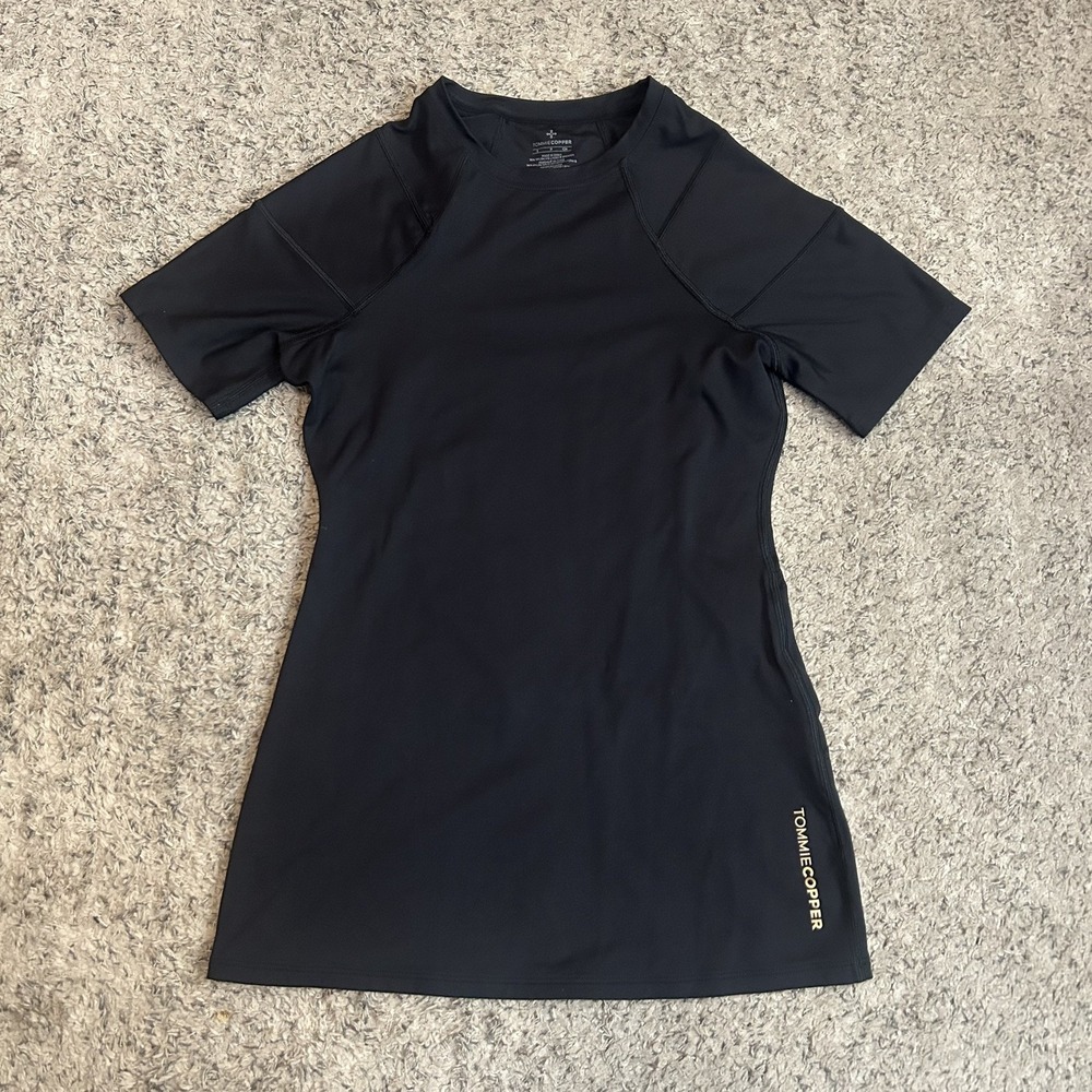 Tommie Copper Shirt Womens S black Copper Znergy Compression Short Sleeve Top